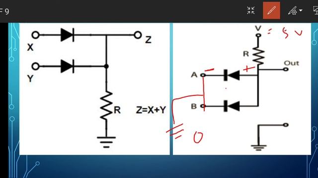 How to create a logic gate using Diode