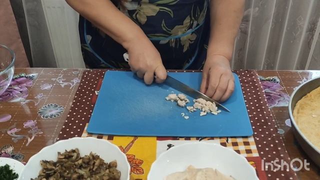 Французский открытый пирог киш с грибами и с курицей. Супер!!! смотреть онлайн
