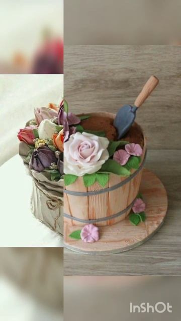 Beautiful flowers design cakes for #cakelovers #shorts смотреть онлайн