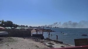 В Бердянске на «Слободке» масштабный пожар