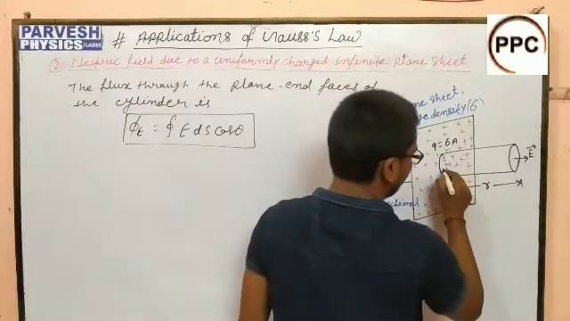 || GAUSS'S THEOREM (APPLICATION OF GAUSS'S THEOREM) ||PART-3|| BY-ER. PARVESH NEWTON SIR|| смотреть онлайн