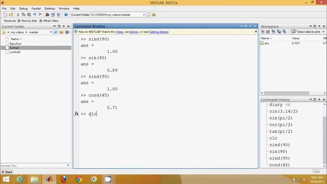 Matlab functions
