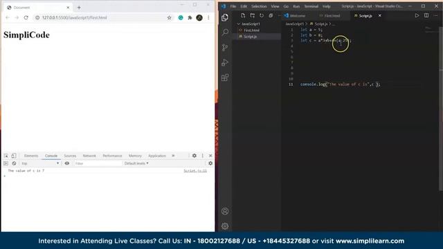 Basics of Javascript | Javascript Basics | Javascript Tutorial for Beginners - Part 1 | SimpliCode