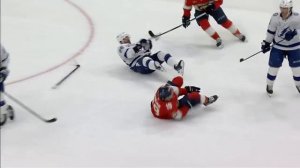 Lightning's Kucherov Ejected After Knee-On-Knee Collision With Tkachuk