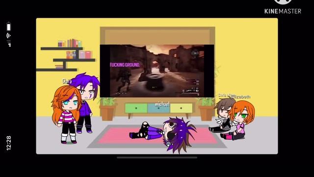 Afton family react to eyes glow crusade