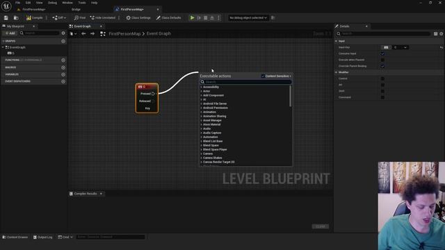 Unreal Engine 5 (UE 5.4) Sequencer Tutorial: Play Sequence with Blueprint (Keystroke)