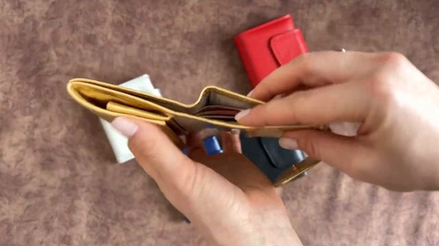 Кошелёк DELFIN женский из натуральной кожи.