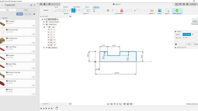 AEROPLANE Part 9 - Wheel | Fusion 360 Moscow Polytech | Московский Политех