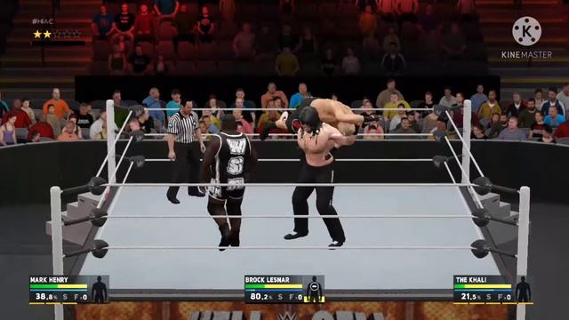 Brock Lesnar vs Khali vs Mark Henry || ECW Heavy Weight Championship || pcgames