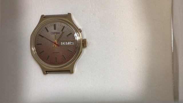 Мужские наручные часы из СССР Слава коричневые смотреть онлайн