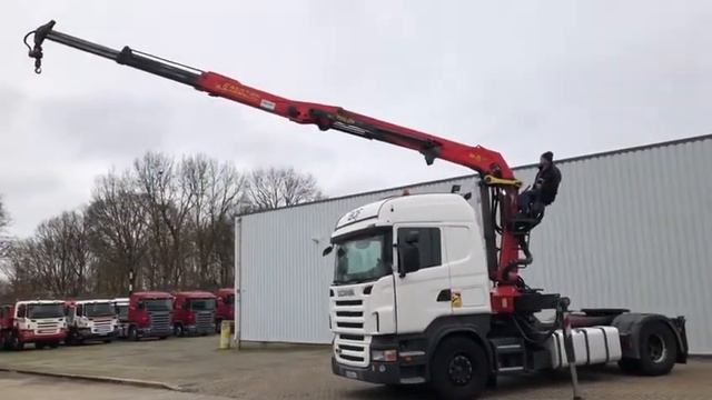 Scania R420 with Palfinger Epsilon E250Z nr. 210315 смотреть онлайн