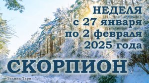 СКОРПИОН | ТАРО прогноз на неделю с 27 января по 2 февраля 2025 года
