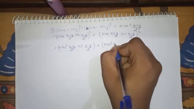 (cosx + cosy)² +(sinx +siny)² = 4cos² x+y/2 ||Miscellaneous exercise on Chapter 3 || Que 3|| смотреть онлайн