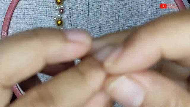 Beads Hand embroidery basic stitches tutorial for beginners || Beads embroidery design || Beads wor
