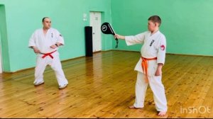 Оттачиваю удар с торнадо Enshin UFA Karate