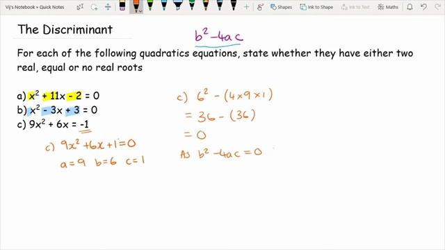 AQA/AS Maths - The Discriminant смотреть онлайн