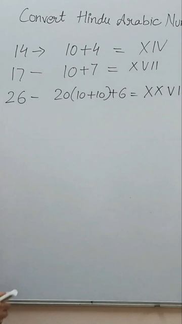 How to write Hindu Arabic Numbers to Roman Numbers || Step by Step easy method in Hindi || Part 2 смотреть онлайн