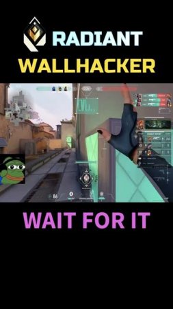 WHEN RADIANT USES WALLHACK in VALORANT #shorts #valorant