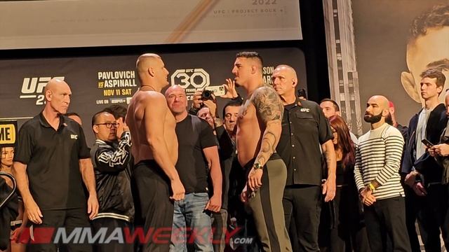 UFC 295 Ceremonial Weigh-Ins: Sergei Pavlovich vs Tom Aspinall