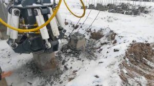 Обрубка свай