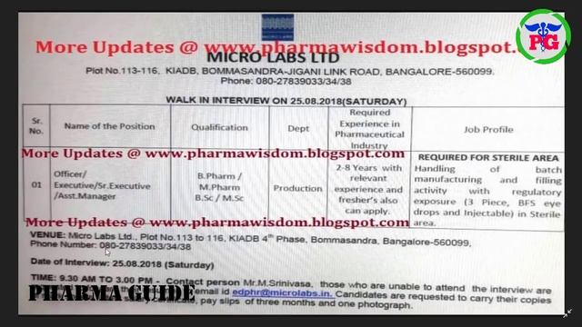 PHARMA NEWS #180 Cipla GVK Bio MicroLabs Medreich Pharma Jobs For Freshers &Experience| Pharma Guid смотреть онлайн