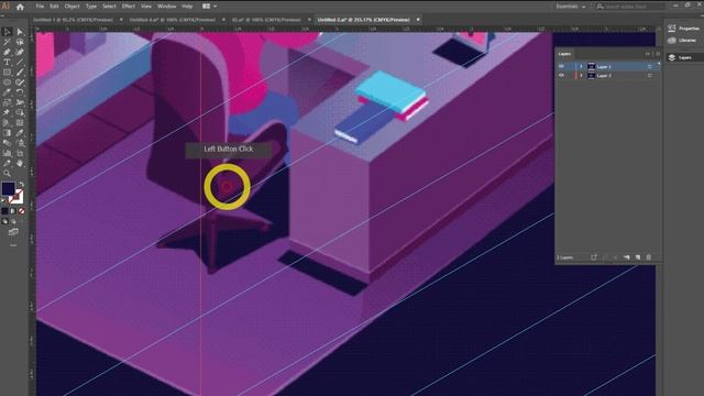 Adobe illustrator cc 2019 isometric tutorial  isometric grid Designs #GSFXMentor #gsfxmentor