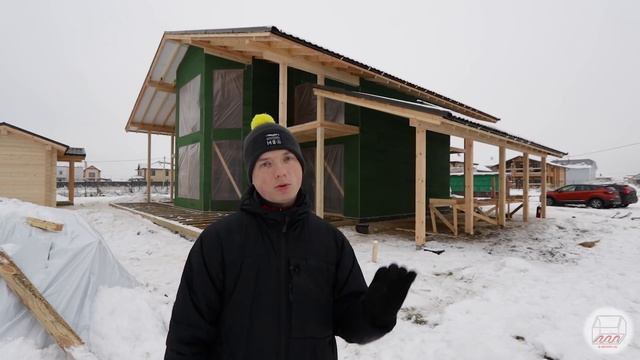 Первая баня ИЗ БРУСА | Собрали домокомплект 3*8 | Манушкино | Андрей Шанс VLOG #55