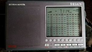 Degen DE1103 with LZ1AQ active loop antenna on 7 MHz
