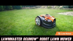 Overview LawnMaster OcuMow™ Robot Lawn Mower Perimeter Wire Free Robotic, up to 1000 Sq feet, Amazo