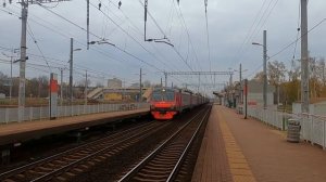 Электропоезд ЭД4М-0304 сообщением "Москва Курский вокзал - Электрогорск"
