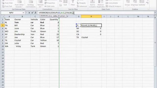 Excel Formulas: IFERROR