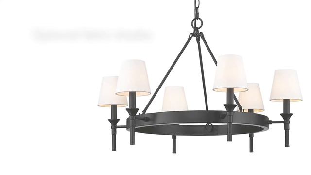 Elegant Lighting | Traditional Chandelier | Chandelier Shades | Edinburgh by Golden Lighting