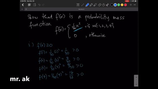 Stat & Prob | Probability mass function of a discrete random variable Part 3 смотреть онлайн