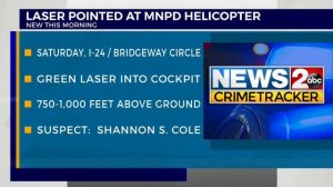 ‘Military-grade laser’ pointed at Metro police helicopter flying over South Nashville