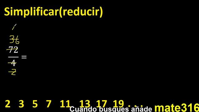 simplificar 72/4 simplificado, reducir fracciones a su minima expresion simple irreducible смотреть онлайн