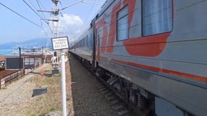 Электровоз 2ЭС4К Дончак с скоромым поездом 083М Москва - Адлер | РЖД | Поезд | Локомотив