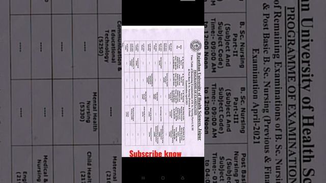 #Bsc_Nursing_Time_Table_2021 !! #Bsc_Nursing_Remaining_Exam_April_2021 !! смотреть онлайн