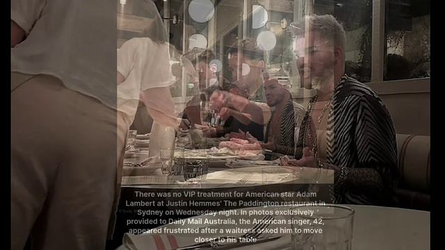 Adam Lambert : at dinner with friends Wednesday night in Sydney 2024-04-24