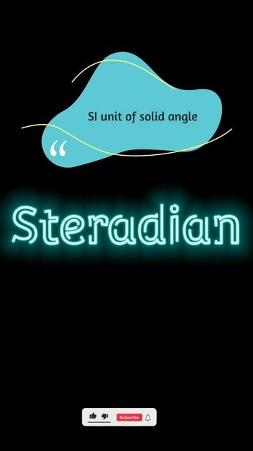 what is the SI unit of solid angle #shorts  #tunneling_physics #physics смотреть онлайн