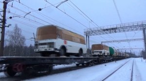 Электровоз ВЛ11М-357 и встречный ВЛ10К + ВЛ10К с грузовымы поездами, БМО жд