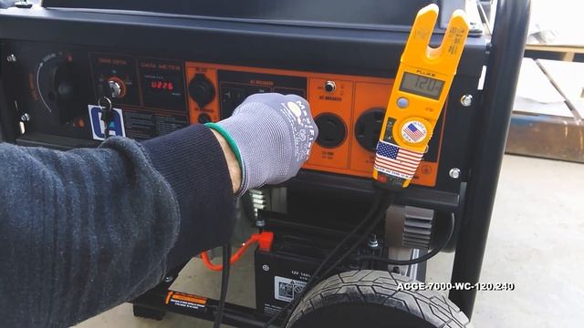 7000 Watt Air Cooled Gasoline Powered Portable Generator w/ Wheels - Electric Start - 120/240V смотреть онлайн