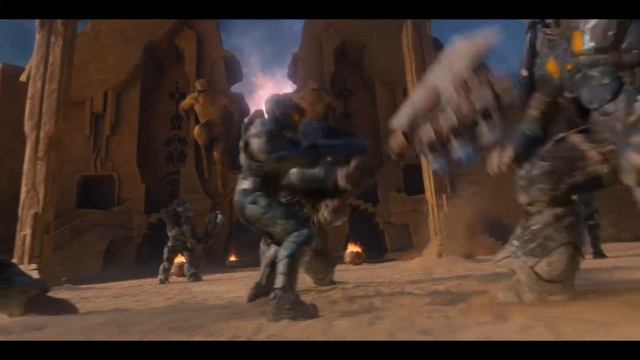 El jefe contra Atriox y una horda de brutes - Halo Serie HD 60 FPS смотреть онлайн