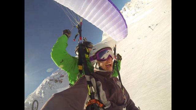 Valfréjus speedflying tandem 2016 смотреть онлайн