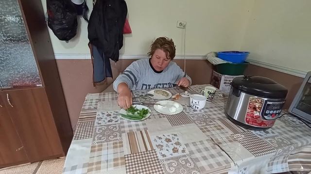 ДИЕТИЧЕСКИЙ ЗАВТРАК  ОВСЯНКА И ЗЕЛЕНЬ