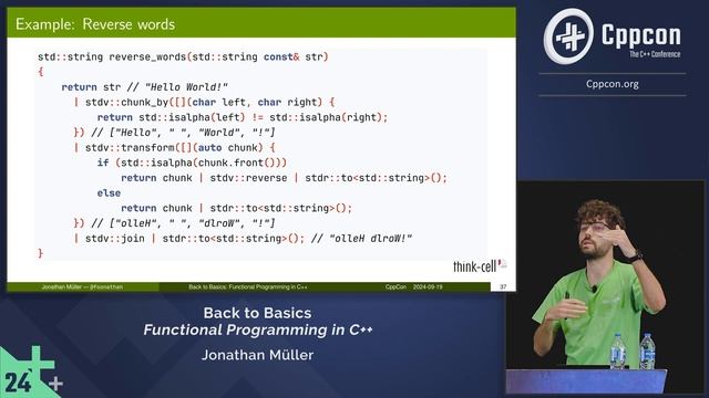 Back to Basics Functional Programming and Monads in C++ - Jonathan Müller - CppCon 2024