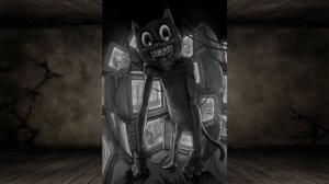 реакция Cartoon cat на страшные арты