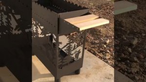 Мангал с резным рисунком