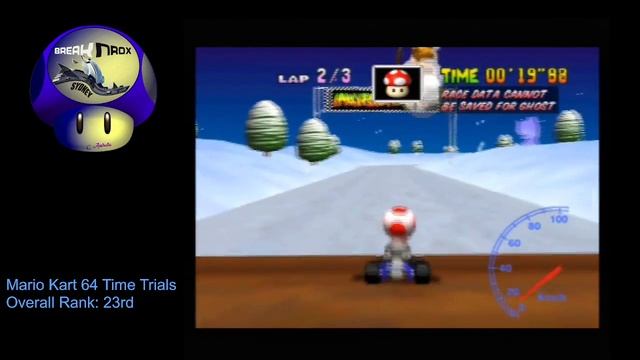 Frappe Snowland SC 3lap - 29'63 - Mario Kart 64 PAL смотреть онлайн