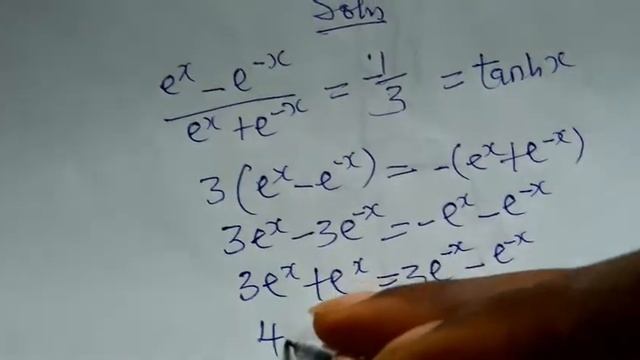 Hyperbolic Function of x