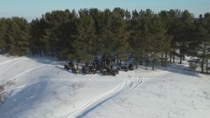 Снегоходы завели на границу Татарстан-Удмуртия!